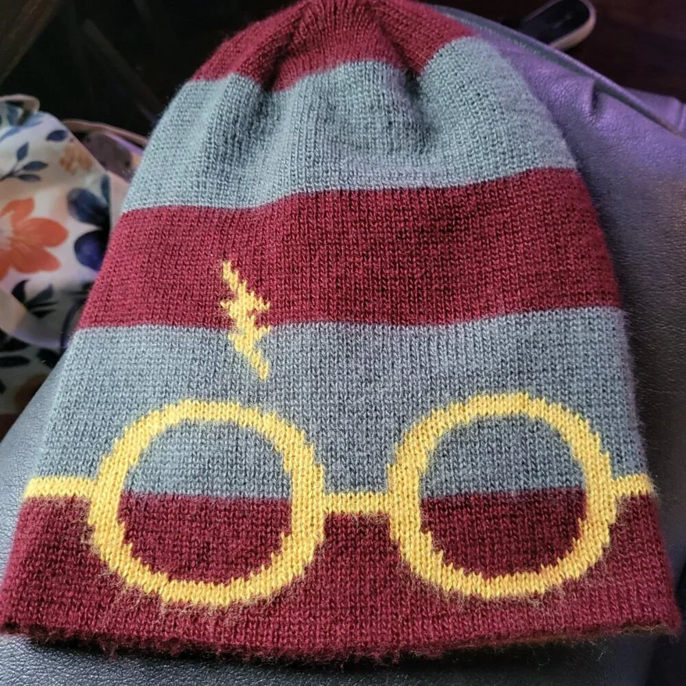 Culture Fly Knit Hat Harry Potter Glasses Bolt Beanie Unisex Warm Cozy Winter
